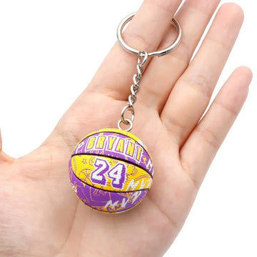 Basketball 'Bryant 24 | Ball' Keyring Rubber Keychain