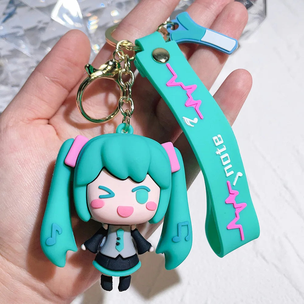 Vocaloid 'Hatsune Miku | Turquoise Hair Mascot' Silicone Keyring Keychain