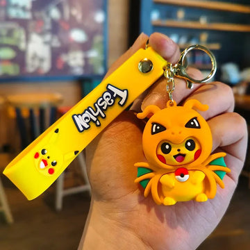 Pokemon 'Pikachu x Dragonite Cape' PVC Keyring Keychain