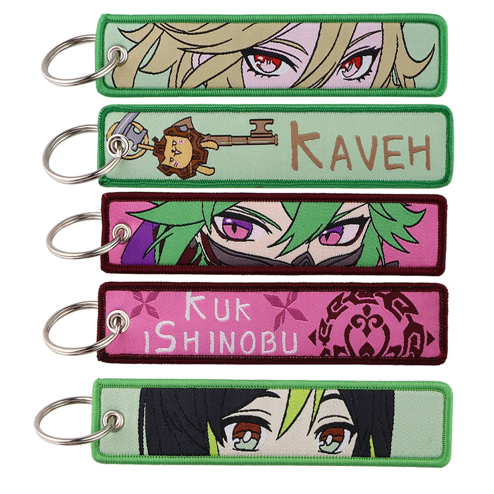 Genshin Impact 'Kuk Ishinobu' Embroidered Keychain
