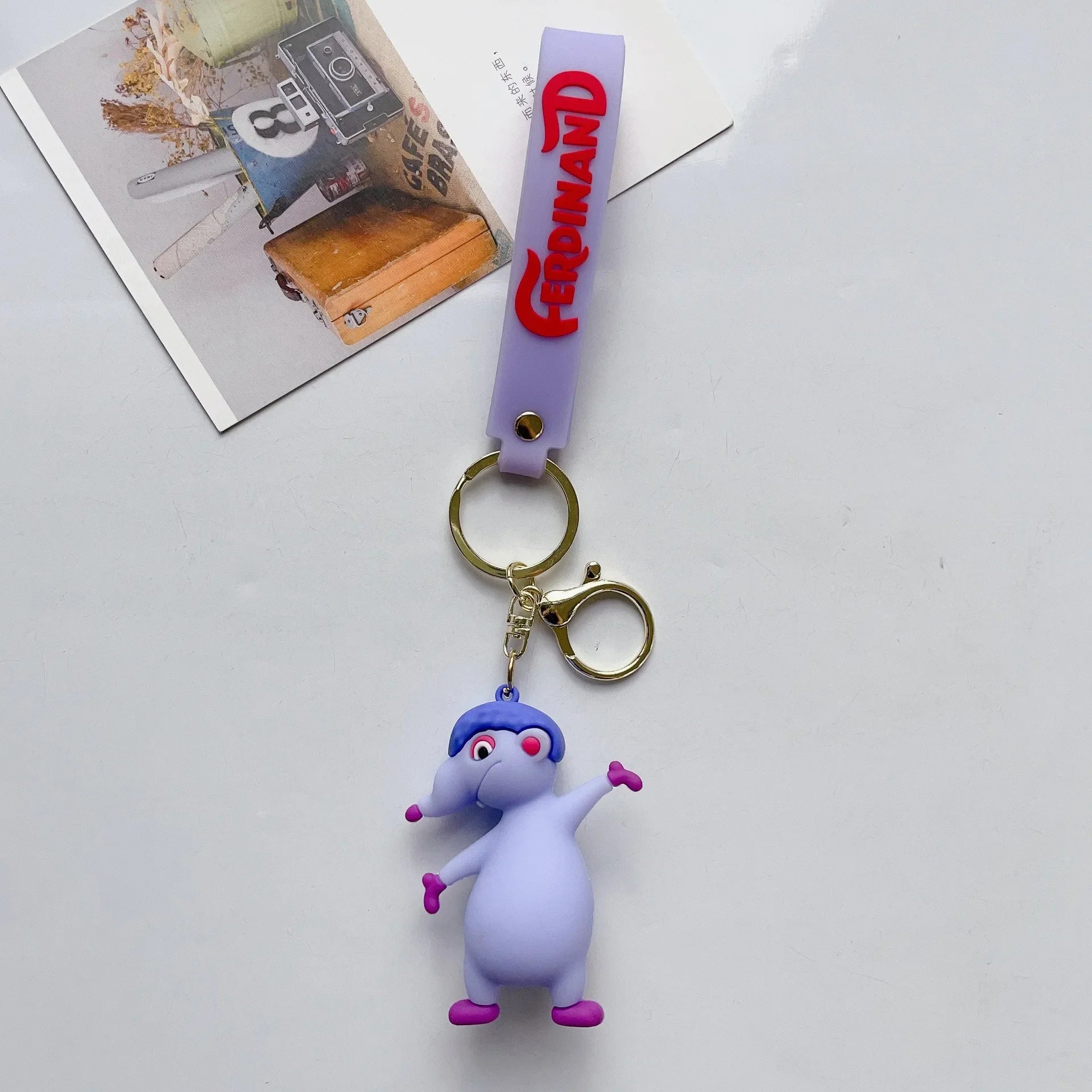 Ferdinand 'Dos' Keyring Silicone Keychain