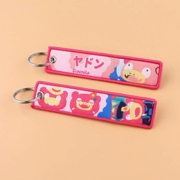 Pokemon 'Slowpoke' Embroidered Keychain