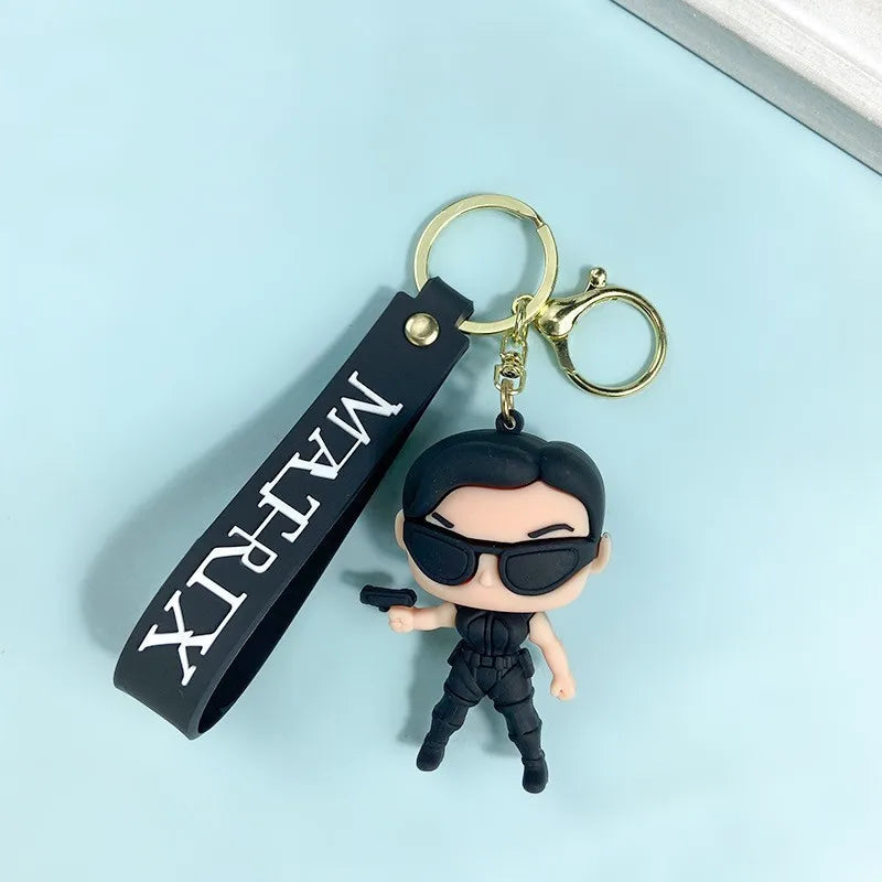 Matrix 'Trinity Chibi' Silicone Keyring Keychain