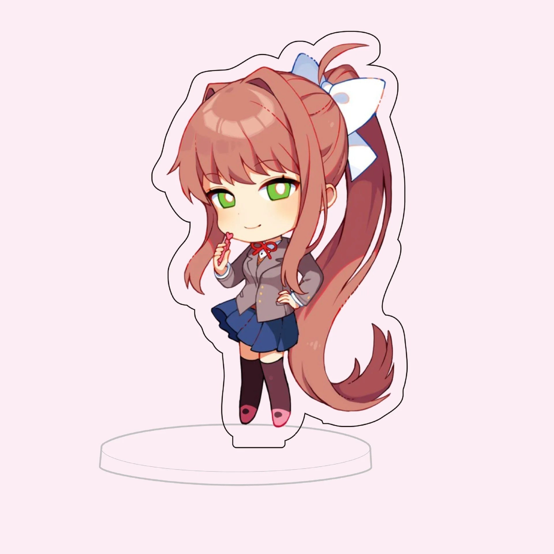 Doki Doki Literature Club! 'Monika' Keyring Plastic Keychain
