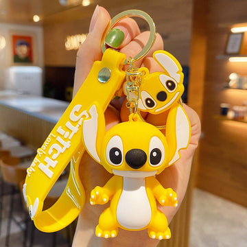 Lilo & Stitch 'Yellow | Stitch' Keyring Silicone Keychain