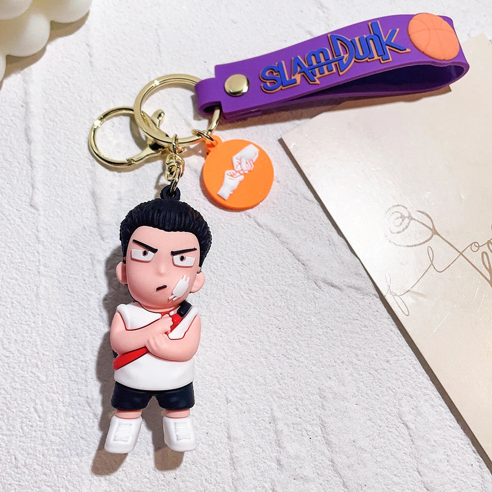 Slam Dunk ‘Hisashi Mitsui | Injured Cheek' Silicone Keyring Keychain