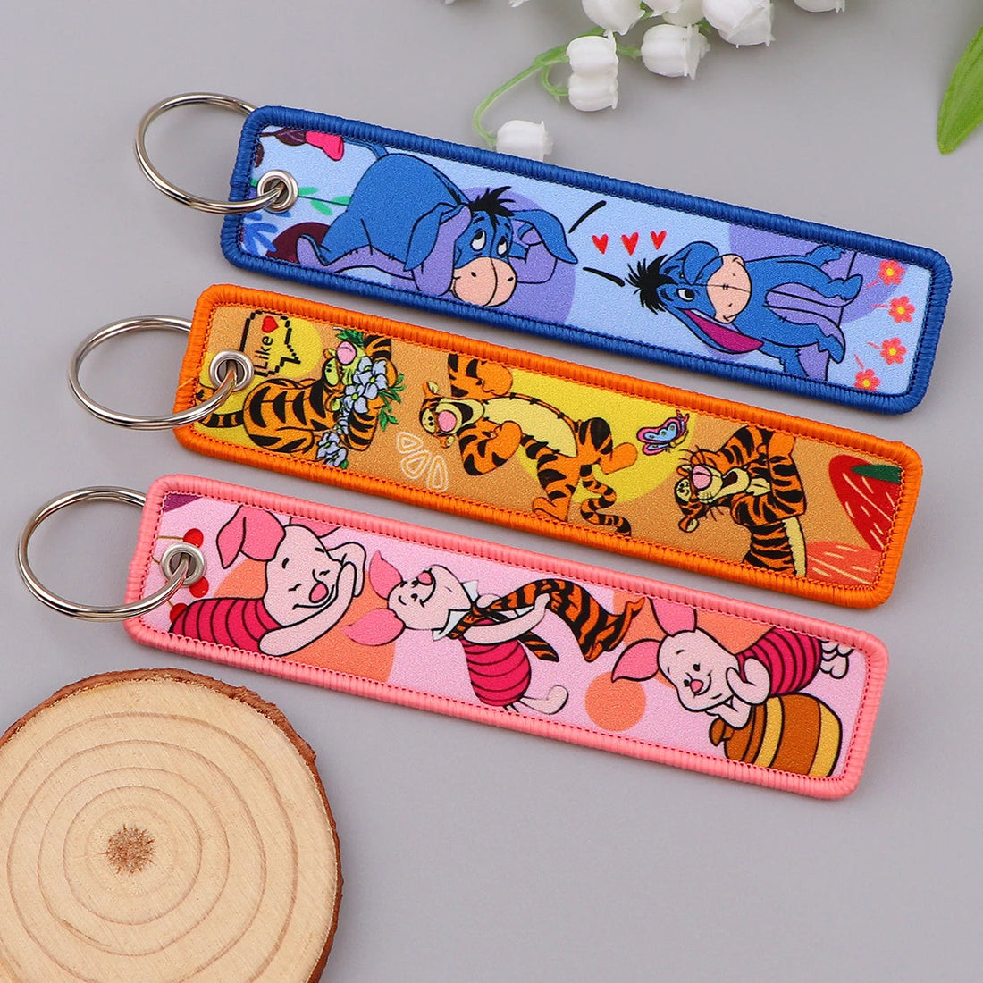 Winnie The Pooh ‘Tigger Cuteness' Embroidered Keyring Keychain