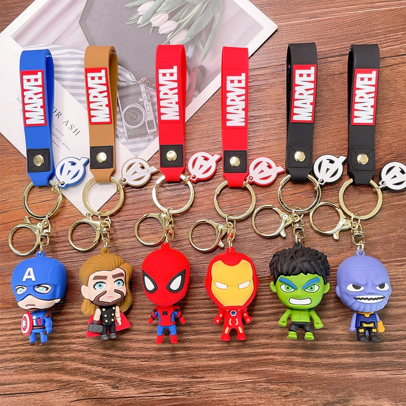 Superhero 'Captain America Chibi' Keyring Keychain