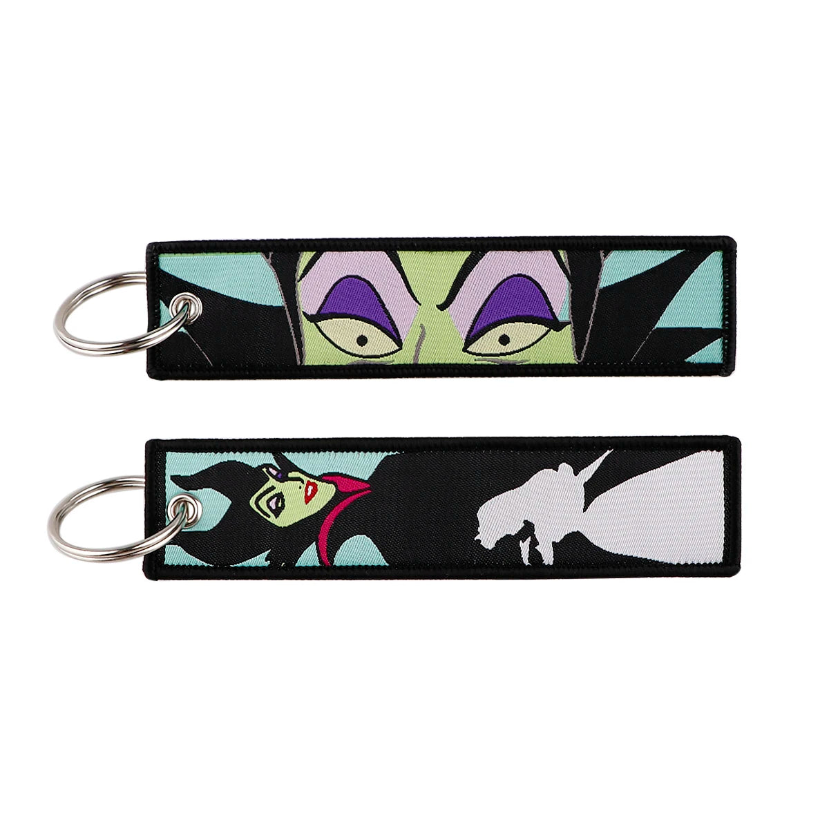 Maleficent Embroidered Keychain