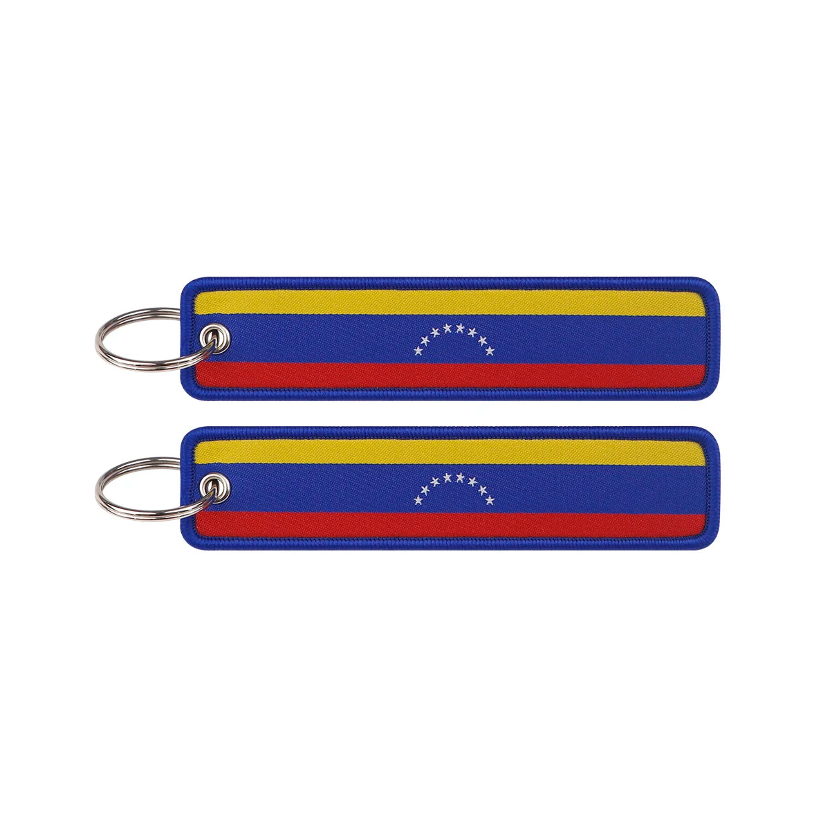 National Flag 'Venezuela' Embroidered Keyring Keychain