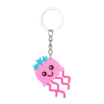 Cartoons 'Cute Jellyfish' Keyring Silicone Keychain