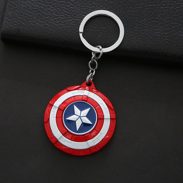 Captain America Shield Keyring Metal Keychain