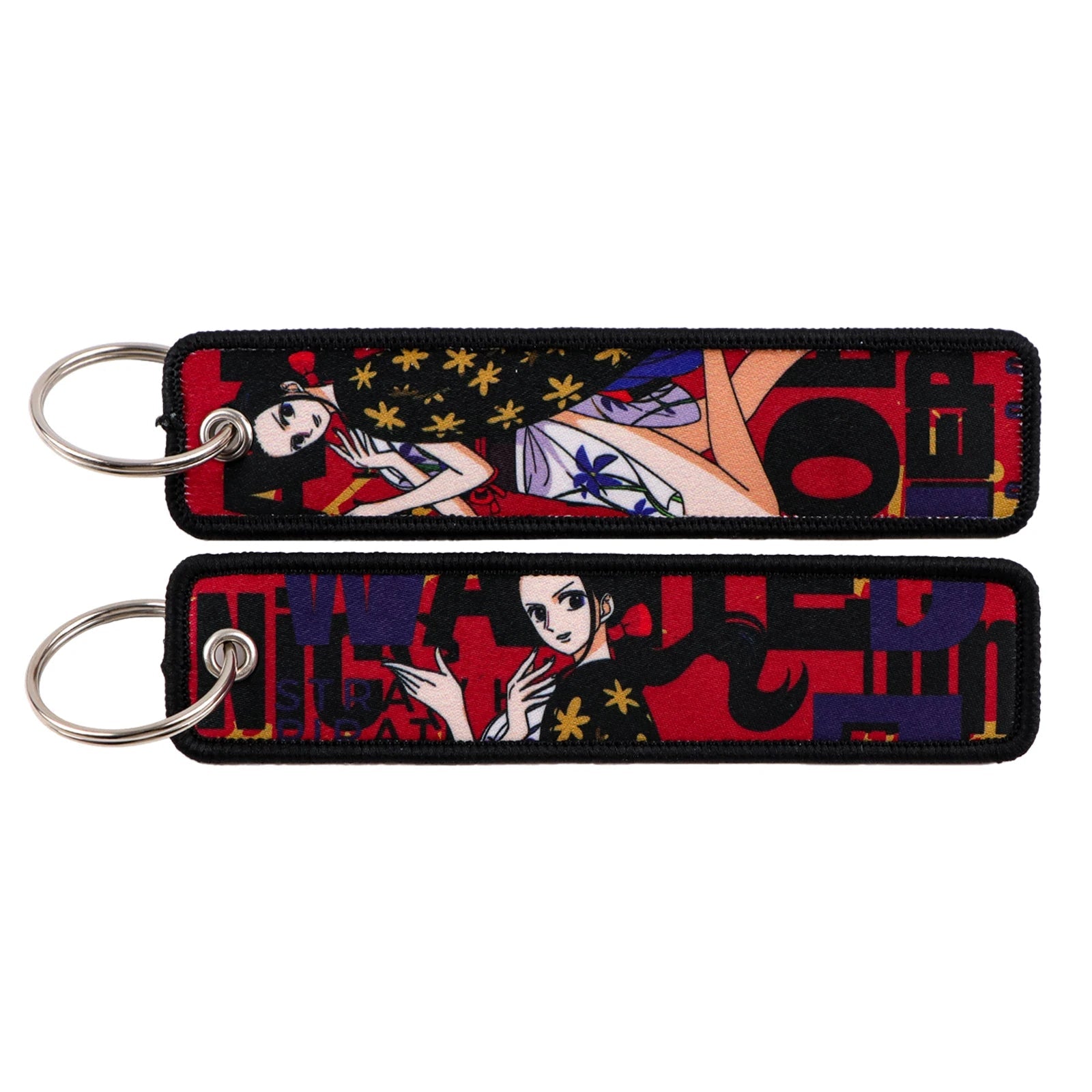One Piece 'Nico' Embroidered Keyring Keychain