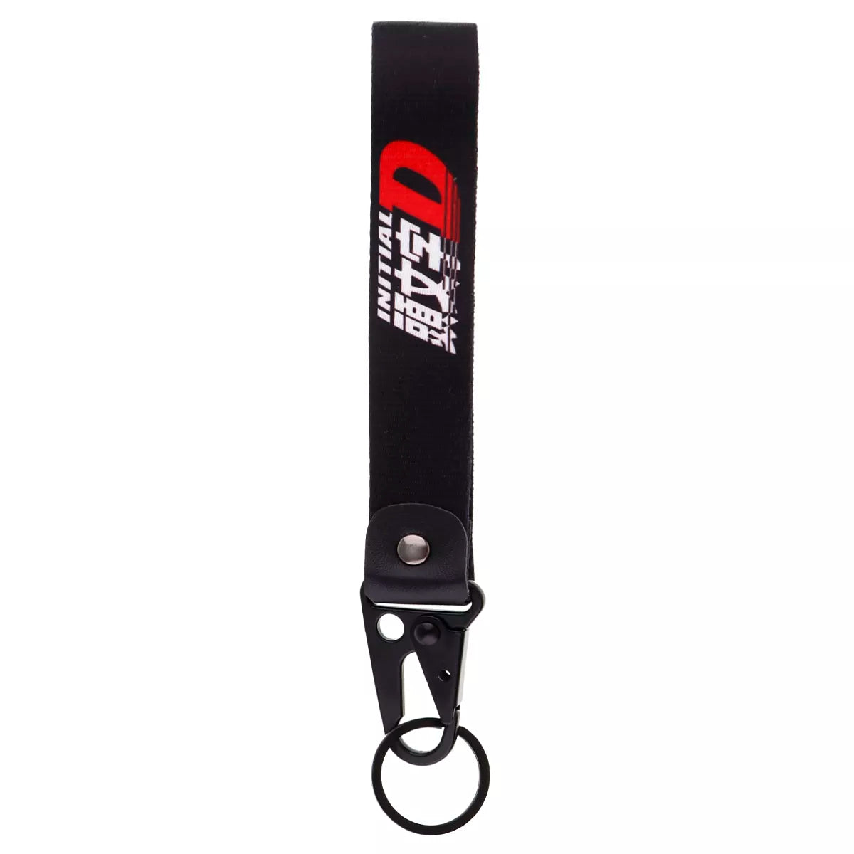 Initial D Wrist Lanyard Keychain with Keyring Clip