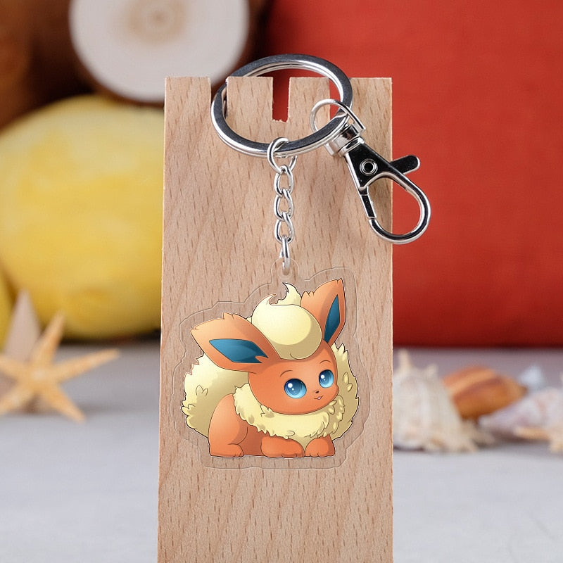 Pokemon 'Flareon' Keyring Acrylic Keychain