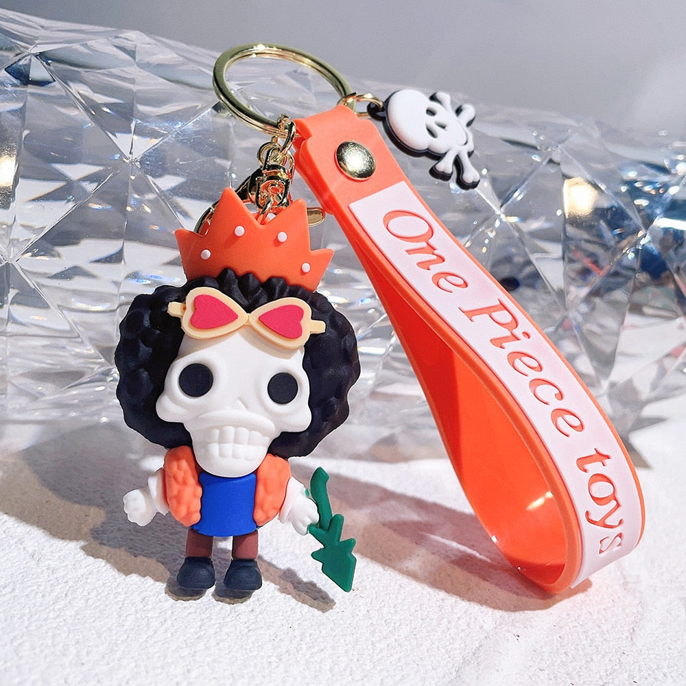 One Piece 'Brook | Chibi'  Keyring SIlicone Keychain