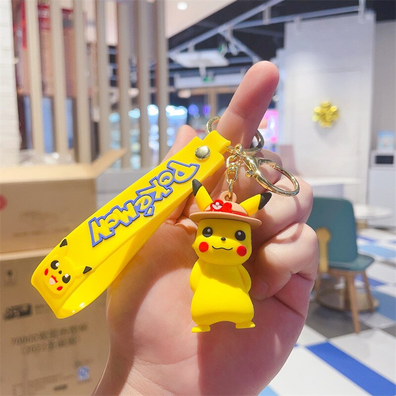 Pokemon 'Cutie | Pikachu' Keyring PVC Keychain