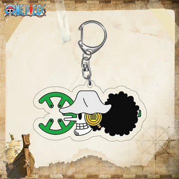 One Piece Flag of Brook Logo Acrylic Keyring Keychain