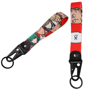 One Punch Man 'Class S' Wrist Lanyard Keychain with Keyring Clip