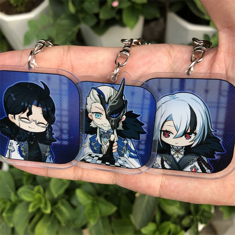 Genshin Impact 'Pantalone' Keyring Plastic Keychain