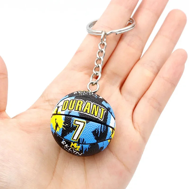 Basketball 'Durant 7' Keyring Rubber Keychain