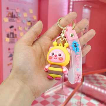 Loopy 'Bee' Keyring Silicone Keychain