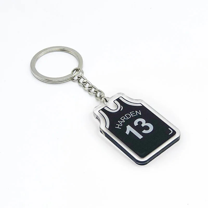 Basketball Jersey 'James Harden 13 | Black' Keyring Acrylic Keychain