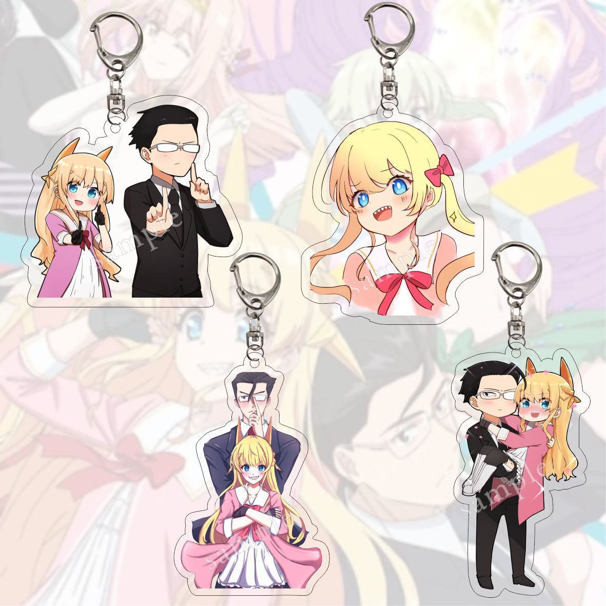 Life with an Ordinary Guy 'Bishoujo Juniku Ojisan' Keyring Acrylic Keychain