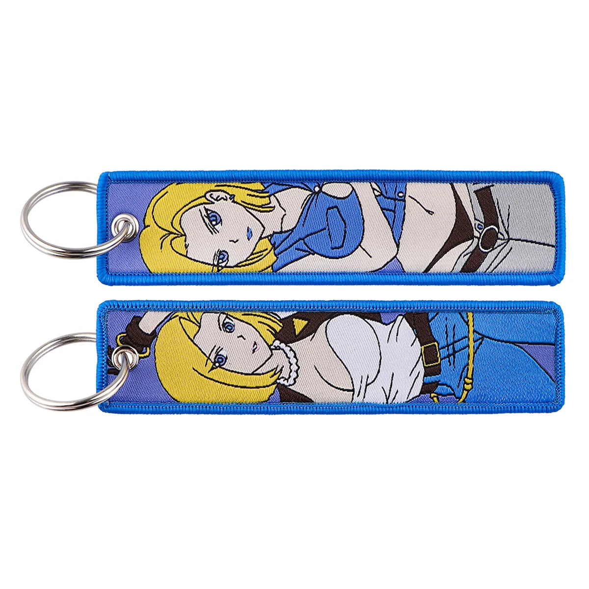 Dragon Ball Z 'Android 18' Embroidery Keyring  Keychain