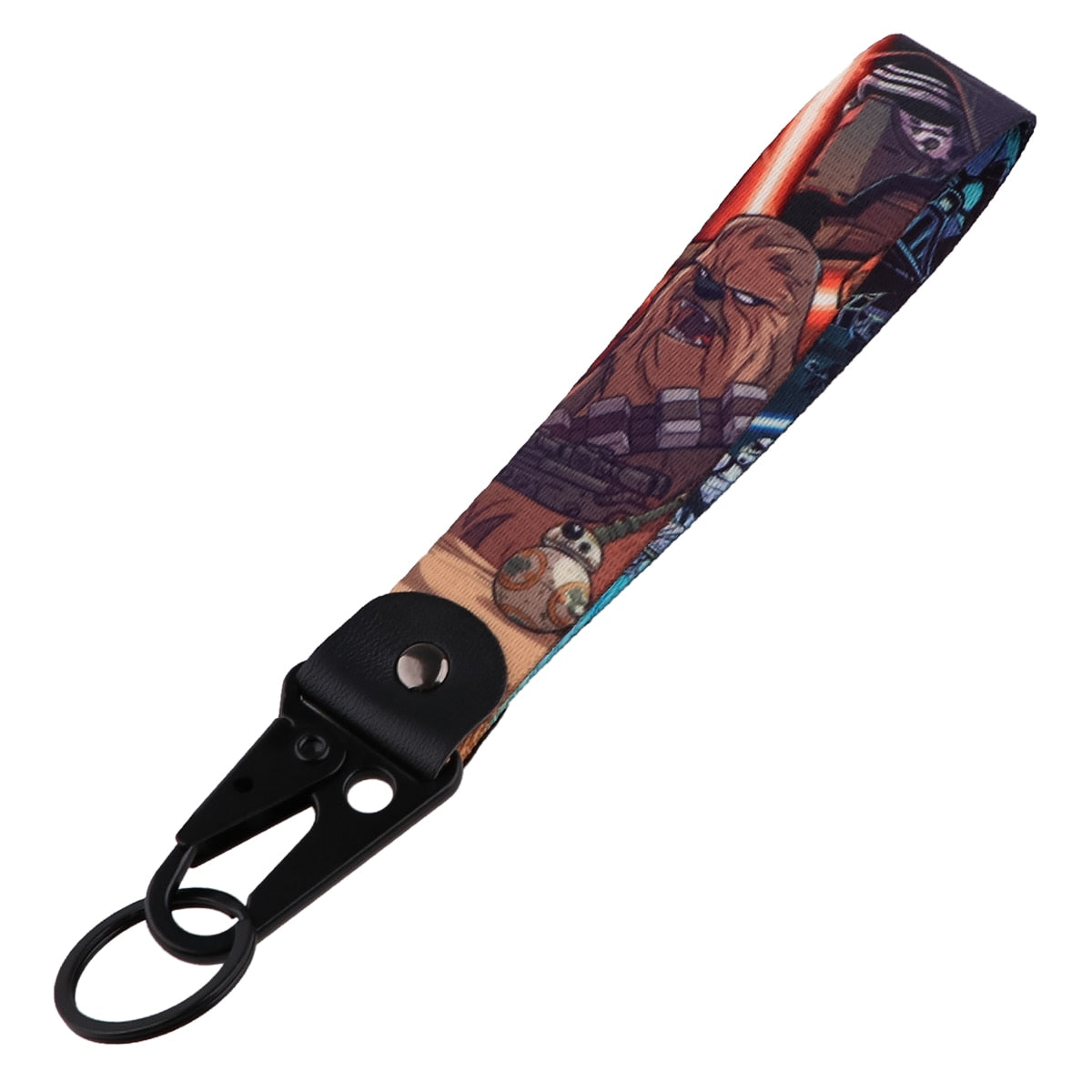 Star Wars "Chewbacca' Wrist Lanyard Keychain with Keyring Clip