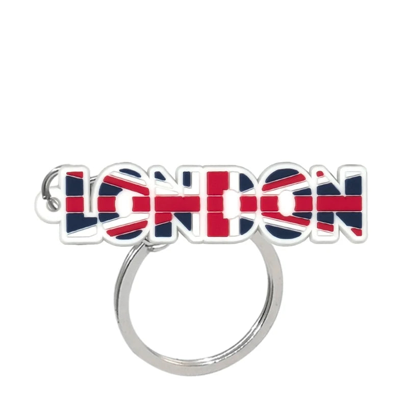 'London | Flag' Keyring Rubber Keychain