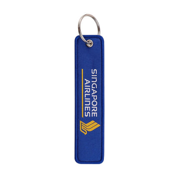 Airline Tag 'Singapore Airline' Embroidered Keyring Keychain
