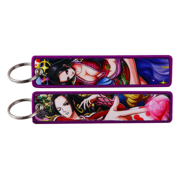 One Piece 'Animated Boa Hancock' Embroidered Keychain