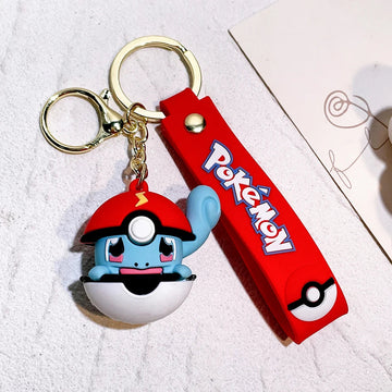 Pokemon 'Squirtle | Pokeball' Keyring Silicone Keychain