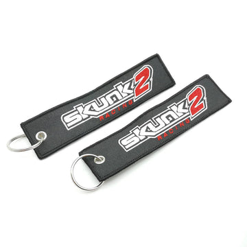 'Skunk 2 | Racing' Embroidered Keychain