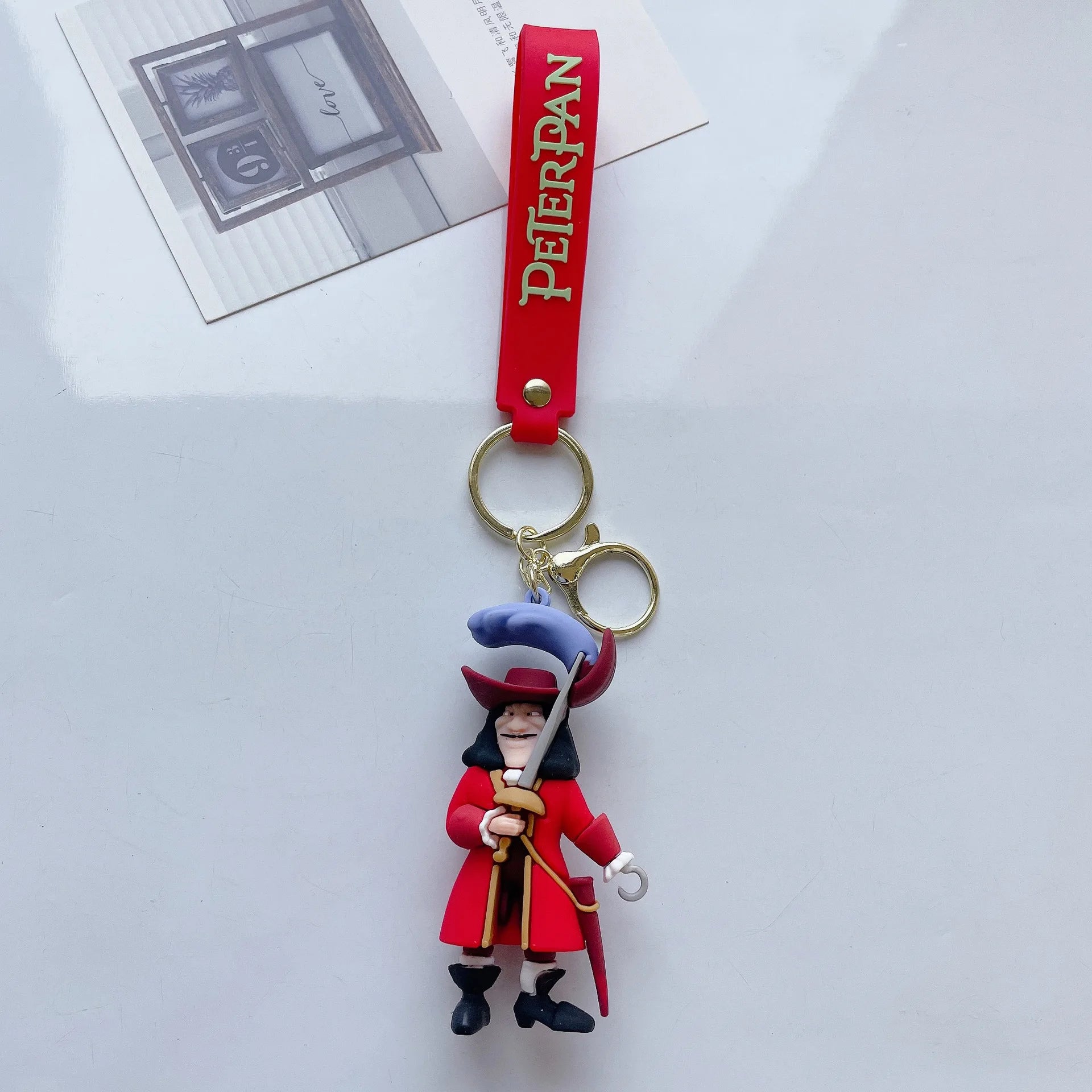 Peter Pan 'Captain Hook' Keyring Silicone Keychain