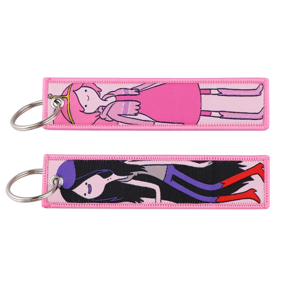 Adventure Time 'Princess Bubblegum' Embroidered Metal Keychain
