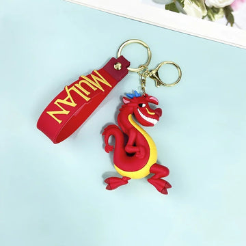 Mulan 'Mushu' Keyring Silicone Keychain