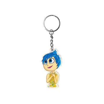 Inside Out Joy Glitter Star Acrylic Keyring Keychain