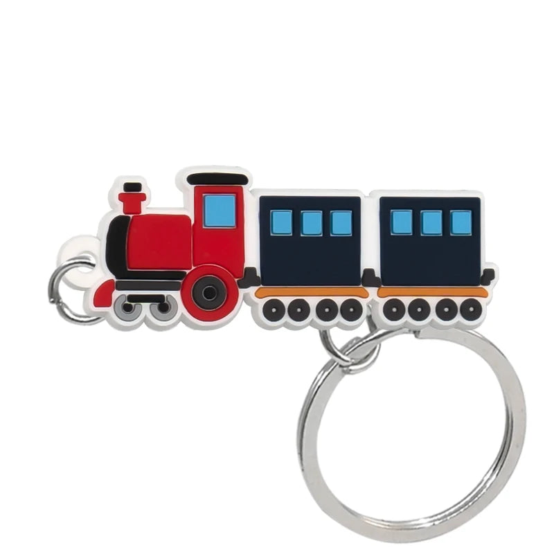 'Train' Keyring PVC Keychain