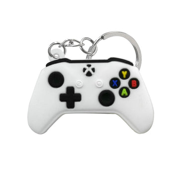Controller PVC 'White & Black' Keyring Rubber Keychain