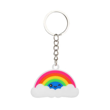 Cartoons 'Rainbow Clouds' Keyring Silicone Keychain