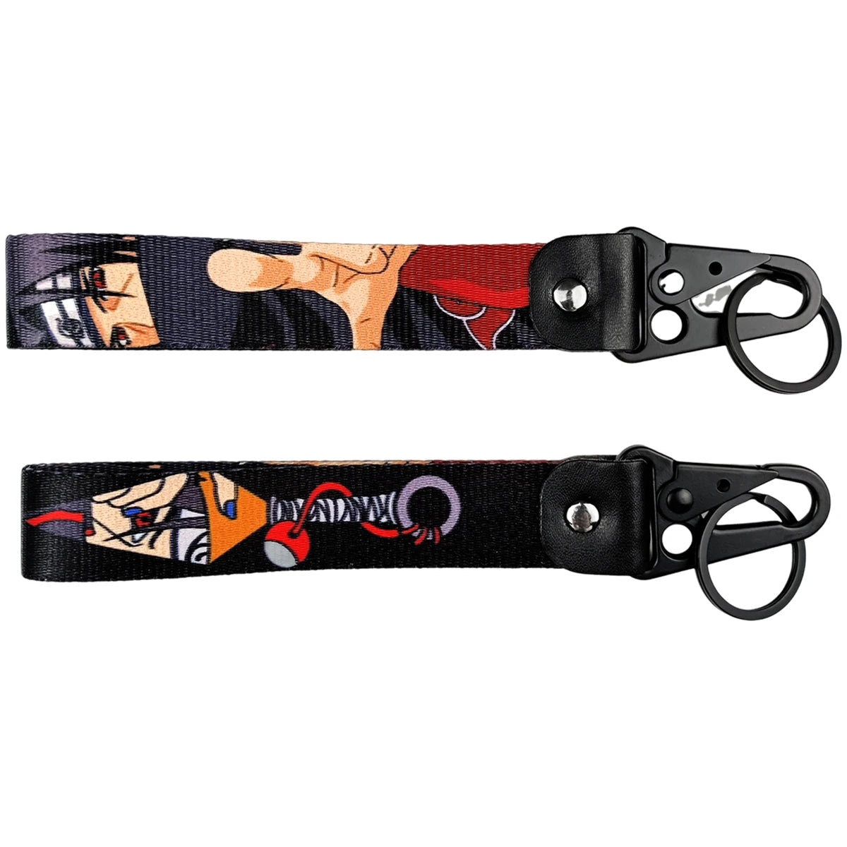 Naruto 'Itachi Uchiha' Wrist Lanyard Keyring Clip Keychain