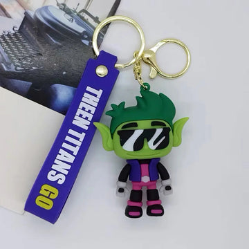 Teen Titans Go 'Beast Boy' Keyring Silicone Keychain