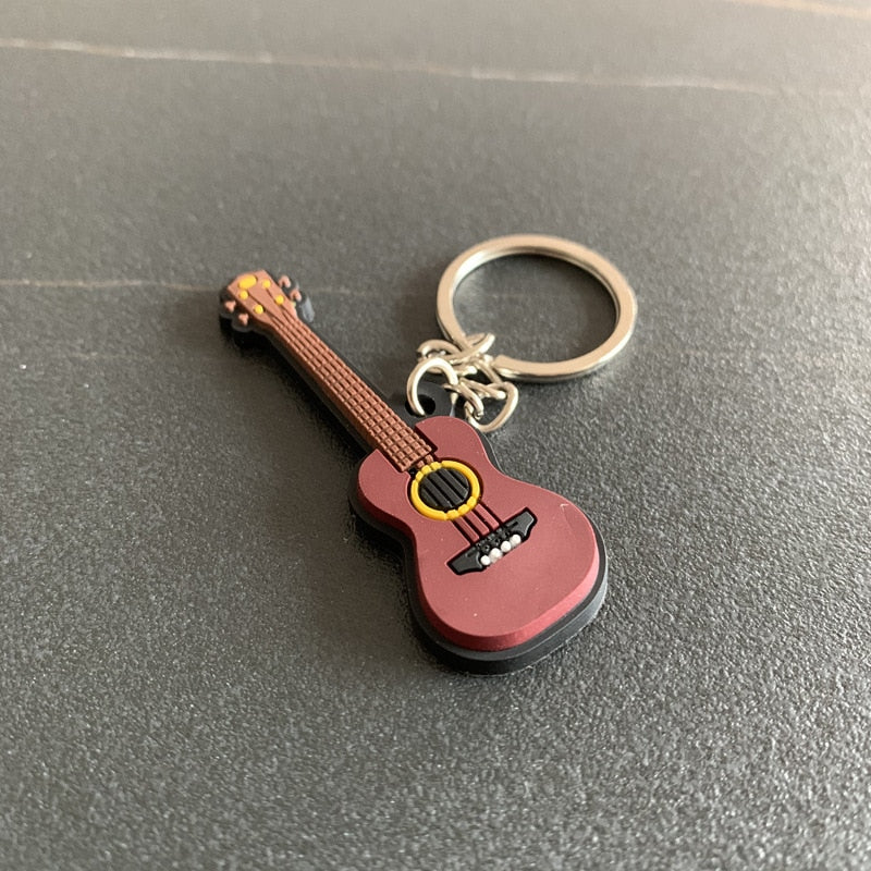 Musical Instrument 'Classic Guitar' Keyring Metal Keychain