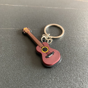 Musical Instrument 'Classic Guitar' Keyring Metal Keychain