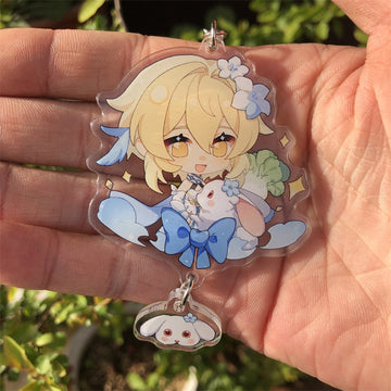 Genshin Impact 'Lumine' Keyring Plastic Keychain