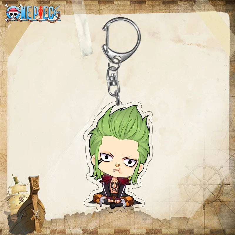 One Piece Zoro Mouthful Chibi Acrylic Keyring Keychain