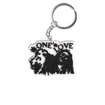 'One Love' Keyring Rubber Keychain