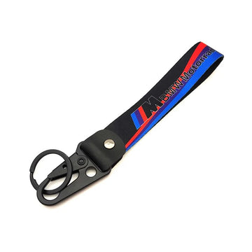 Motorcycle 'BMW Motorrad' Wrist Lanyard with Keyring Clip Keychain